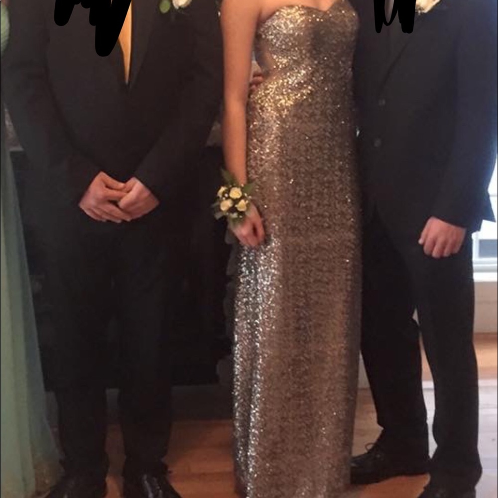 Altered 2014 long Blush prom dress